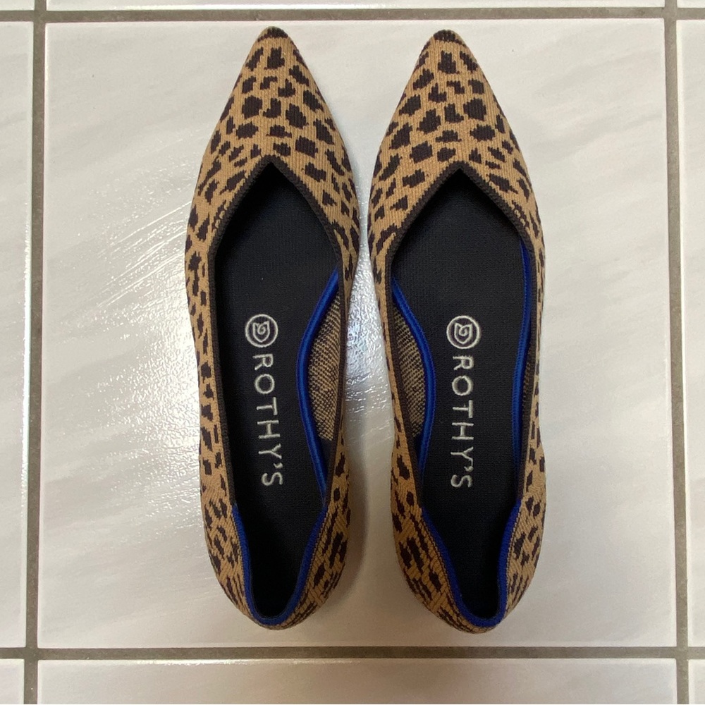 Rothy’s The Point Cheetah Print in Size 7
